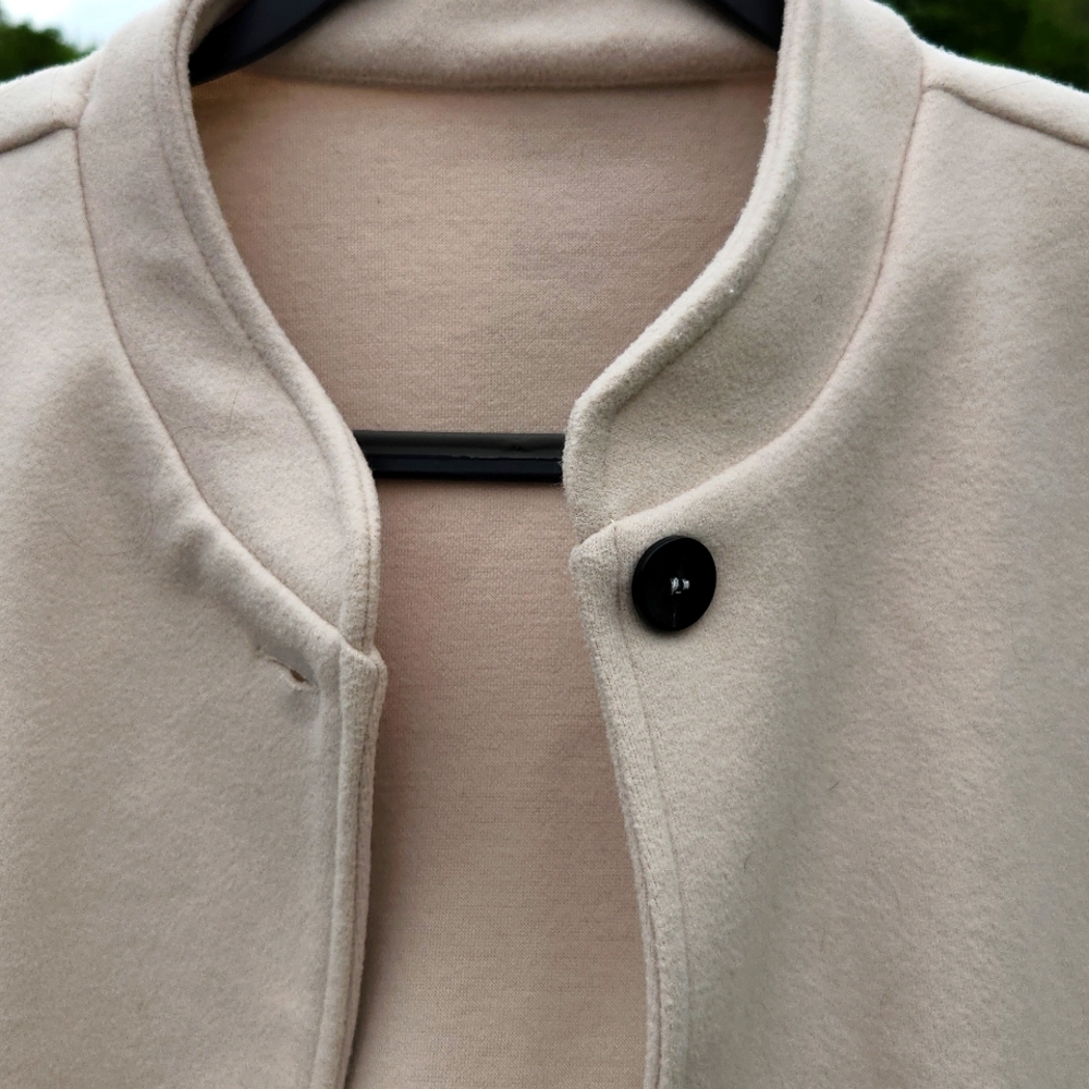 Women's Cream Bomber Jacket - Picture 5 of 6